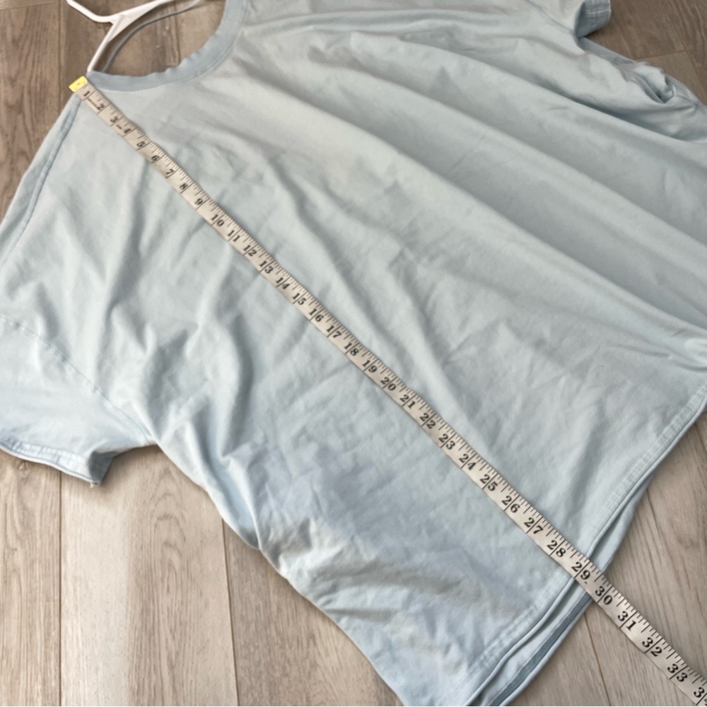 Free People Tshirt hot shot reversible tee oversized womens Blue (medium) casual - Picture 6 of 6